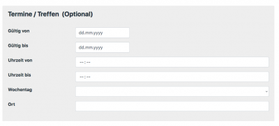 Termine / Treffen